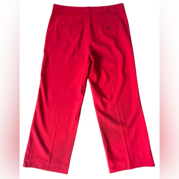 J. Crew NEW Red Wool Blend Patio Pants Size 8 - Picture 5 of 12